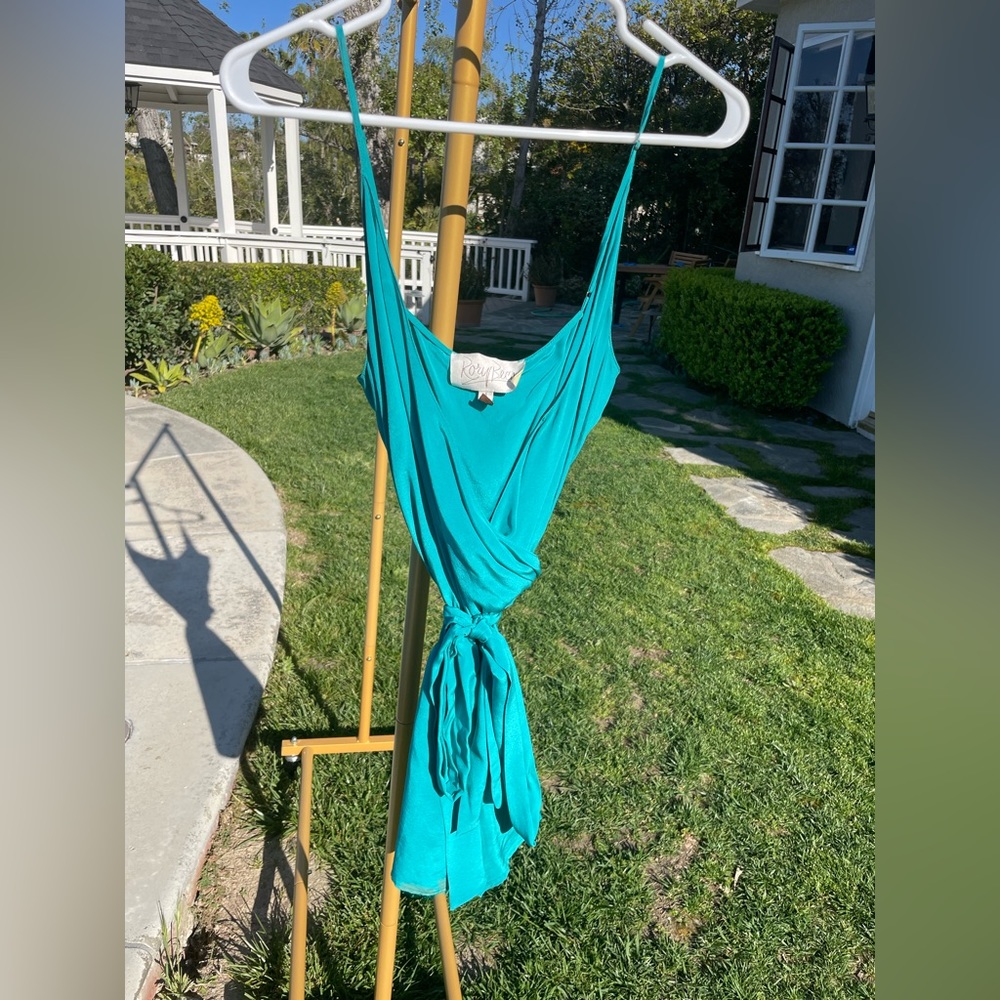 Rory Beca teal romper size small